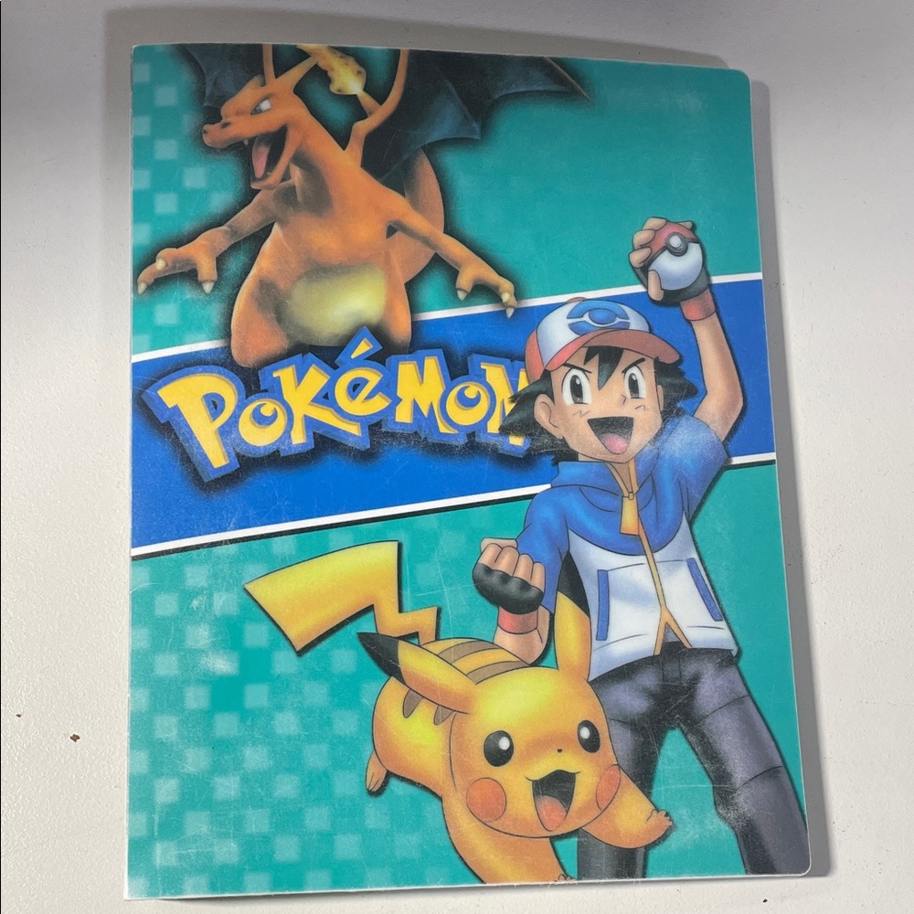 Pokemon Trading Card Binder - Blue, Yellow, Black